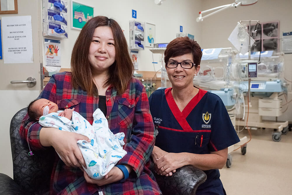 Early newborns handled with care
