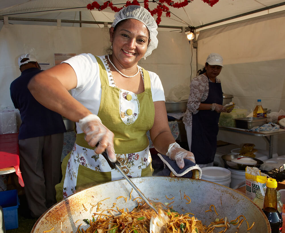 Food fair in Langford