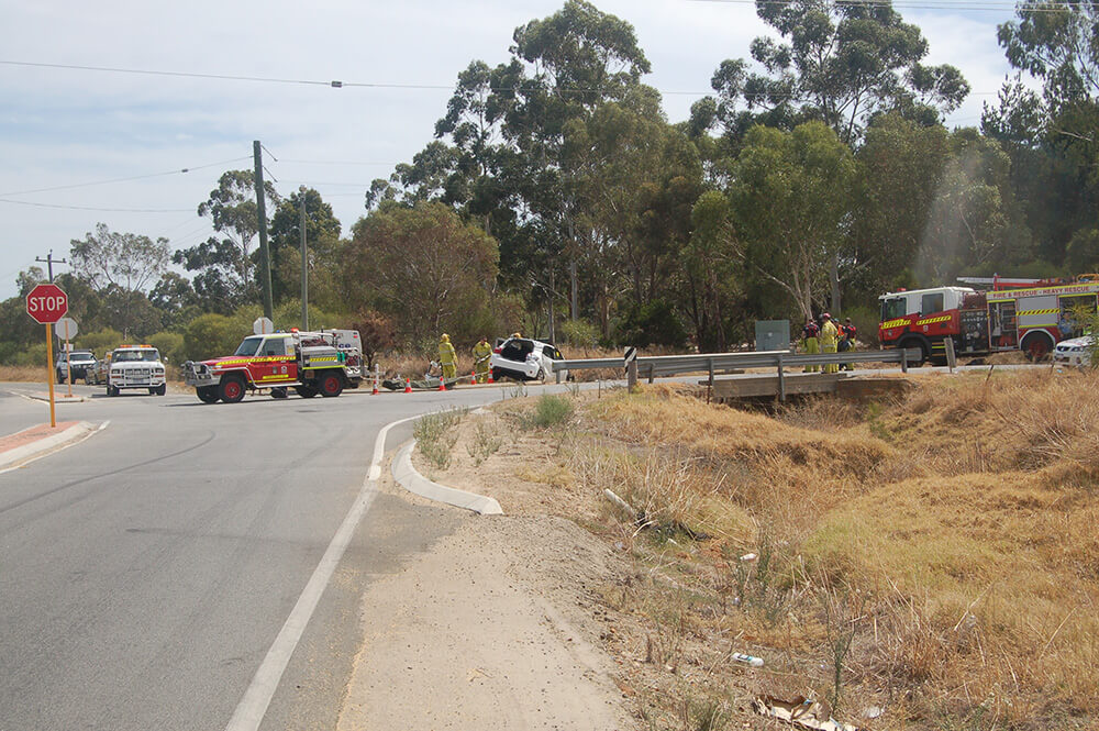 Woman taken to hospital