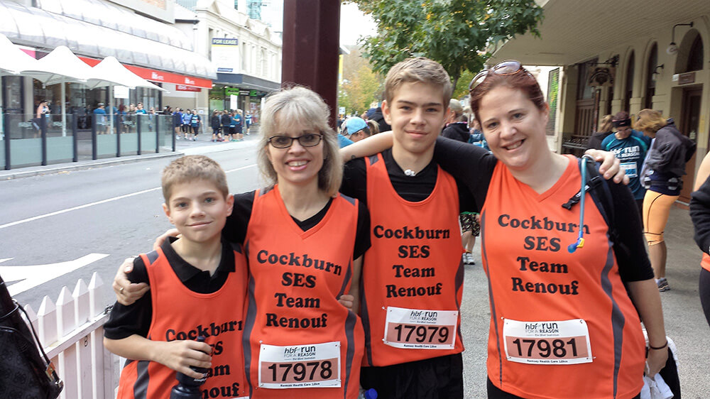 Family, SES team up to run