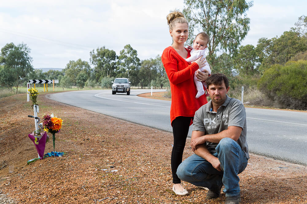 Close calls every week on Karnup Rd S-bend