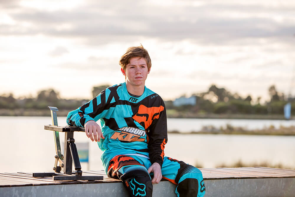 Teen rider shattered by bike theft
