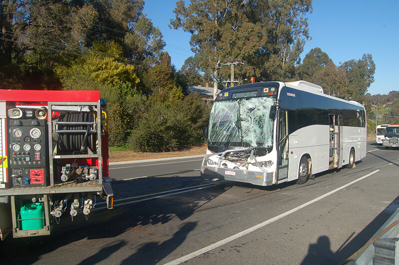 School bus crashes in Roleystone