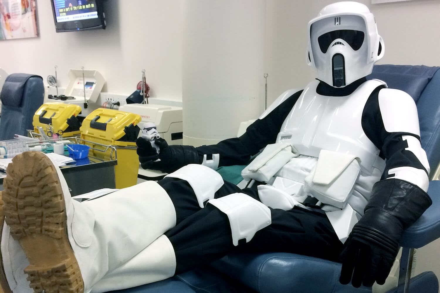 Blood donor a real trooper