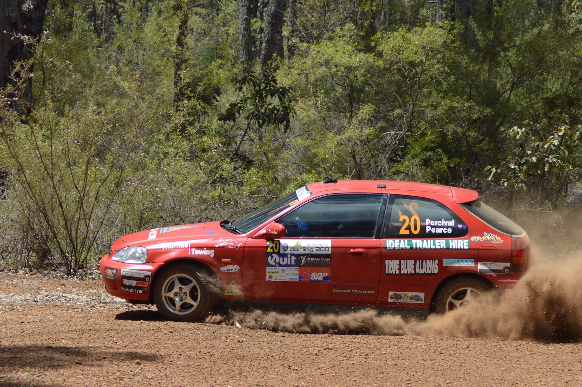 Spectacular rally drivers