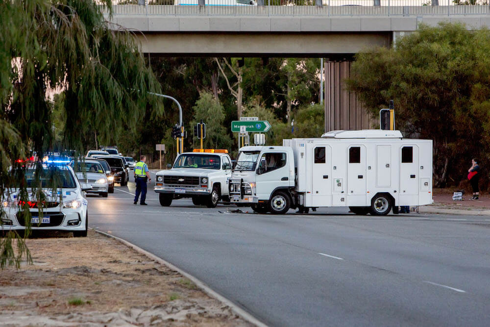 Prison van collision in Canning Vale