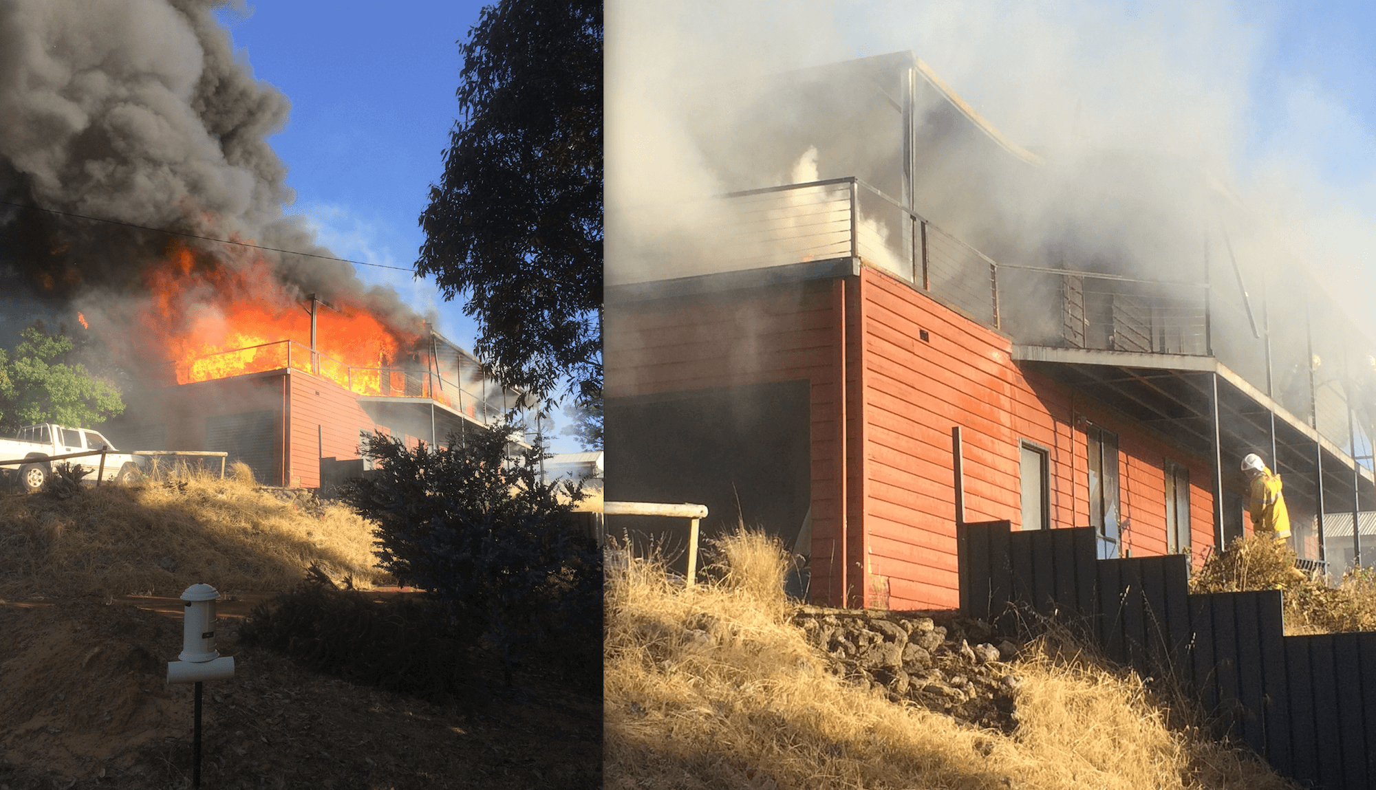 Man suffers serious burns in Byford house fire