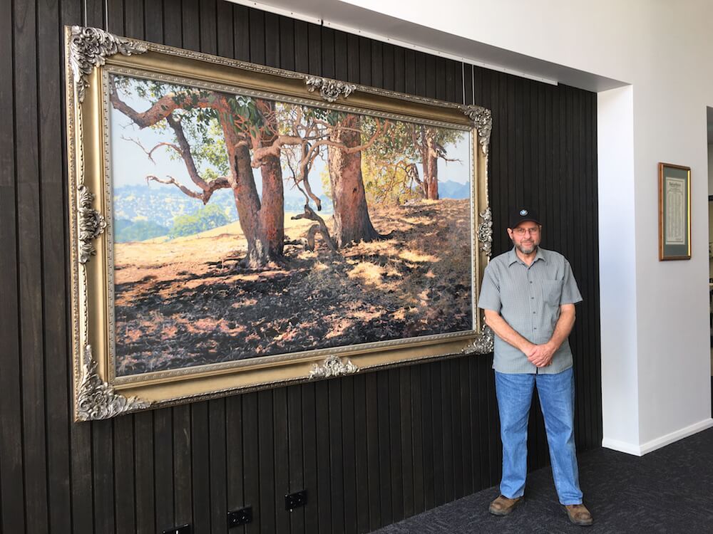 Artist loans painting to club