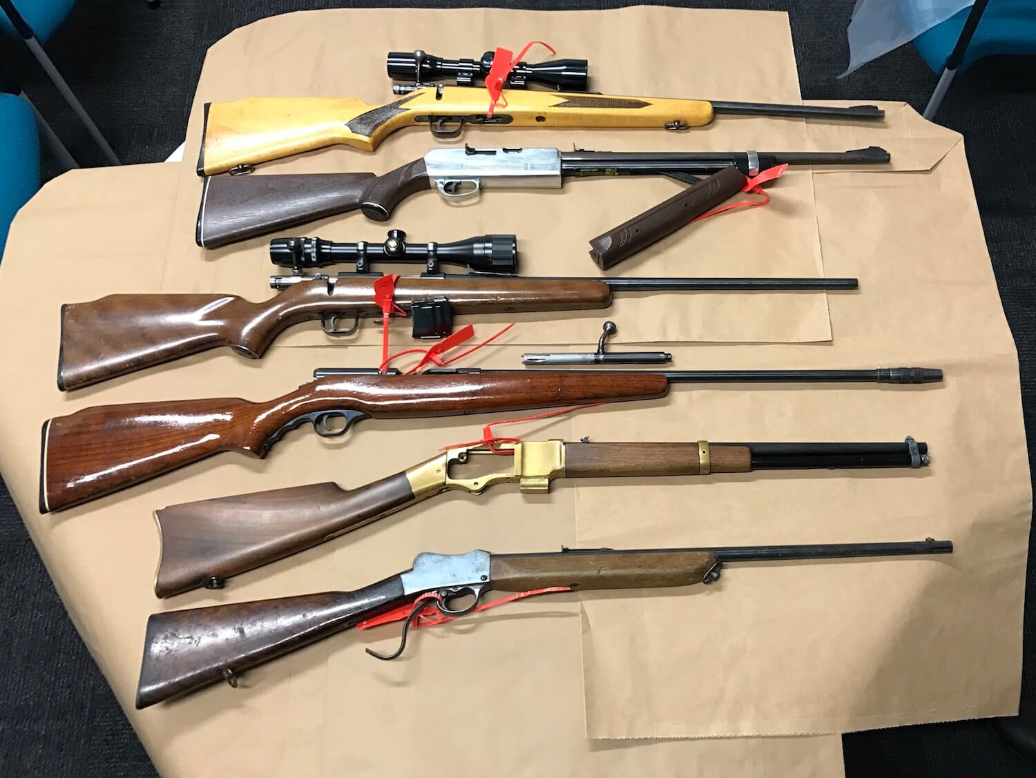 Crime spree ended as police seize weapons
