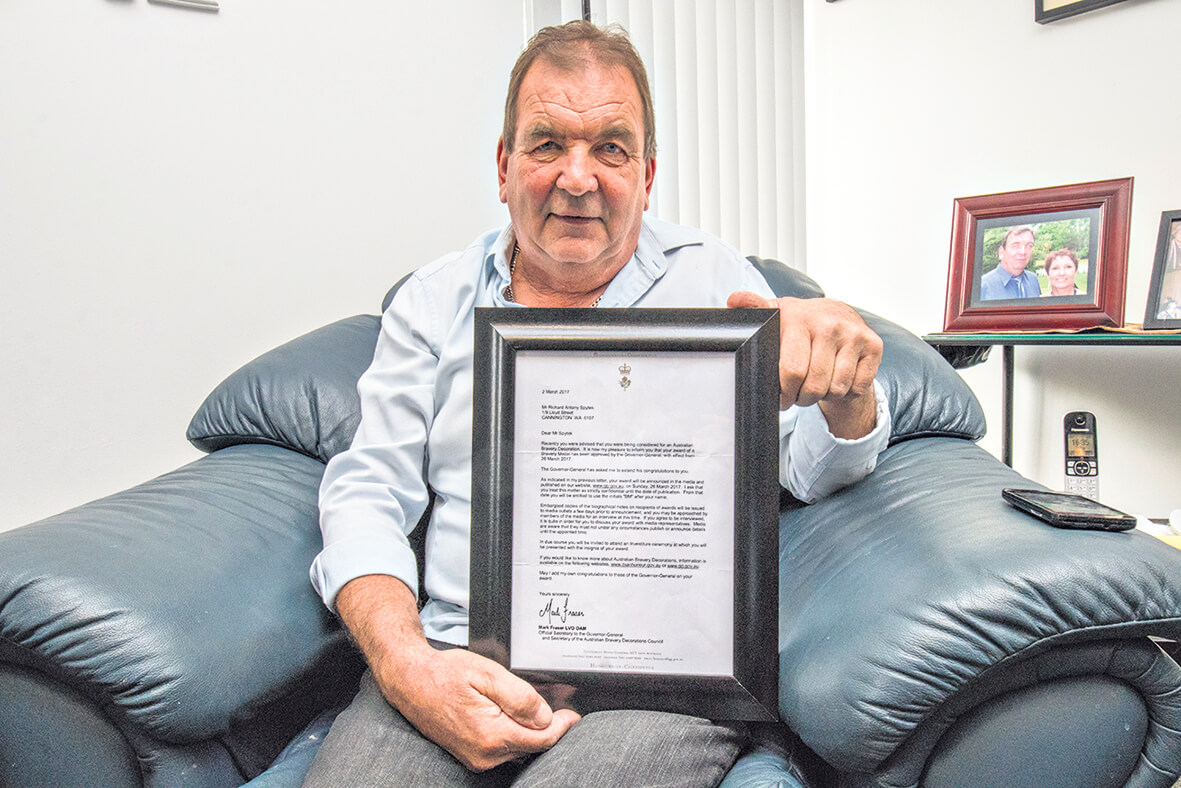 Humble hero saves neighbour