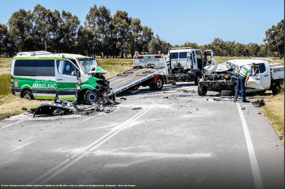 Ambulance crash driver appears in court