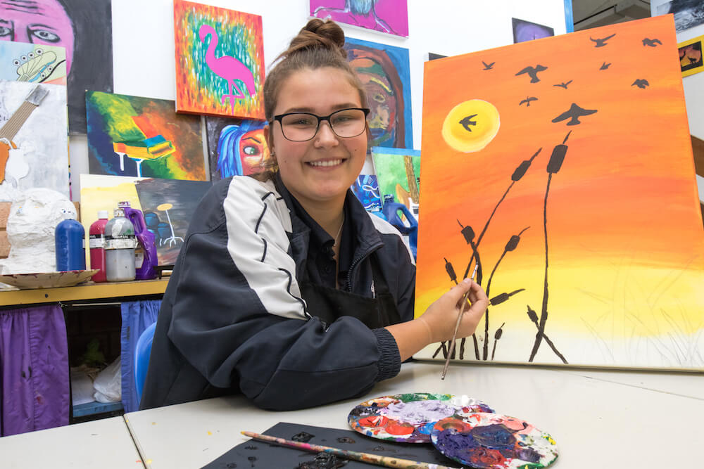 Young artist has a talent