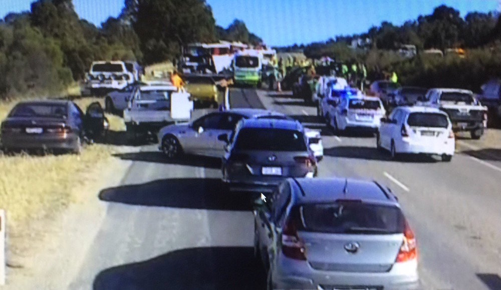 Six injured in crash