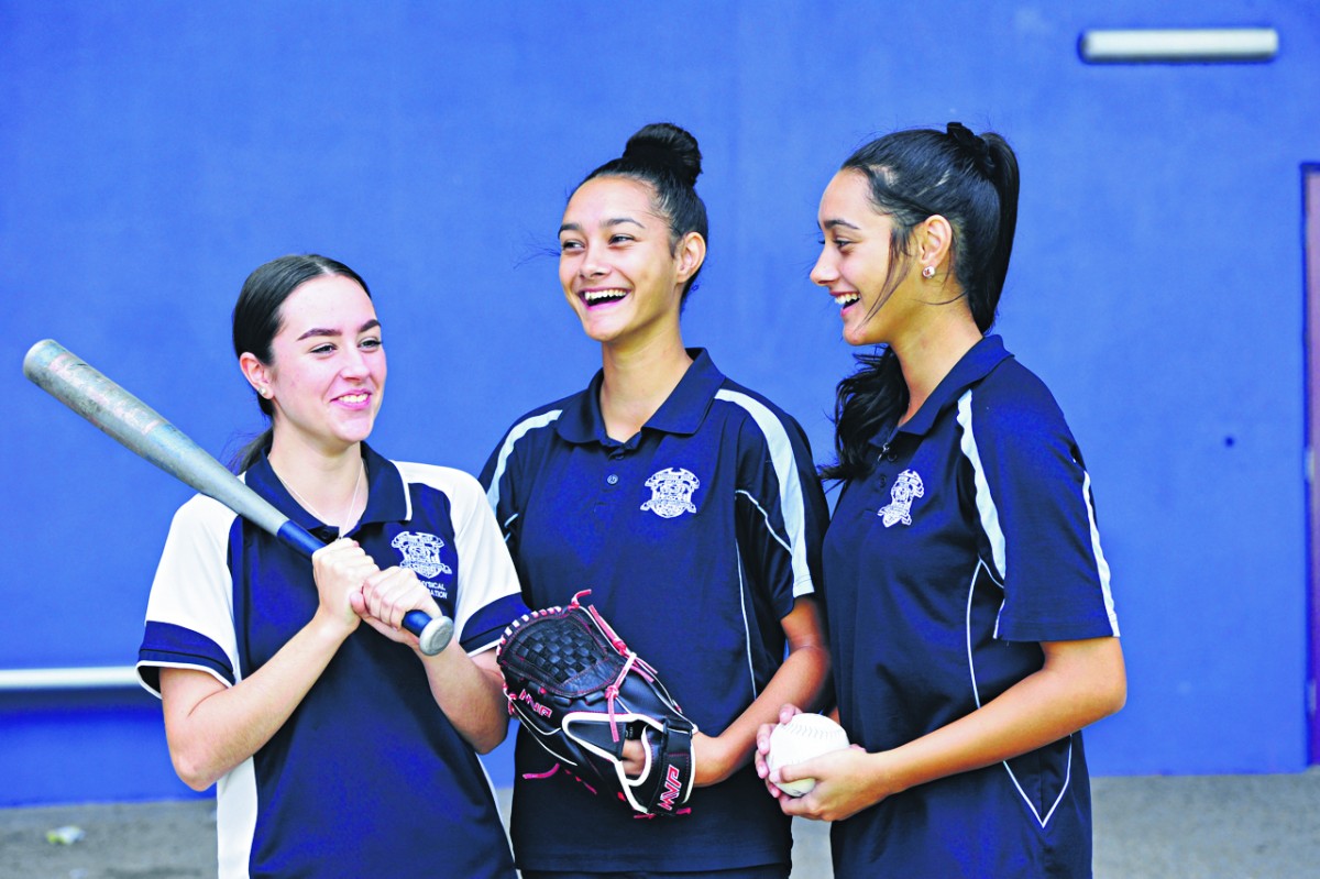 Girls hit a home run