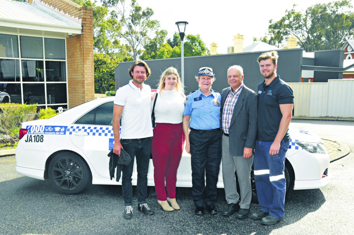 Goodbye to her family in blue