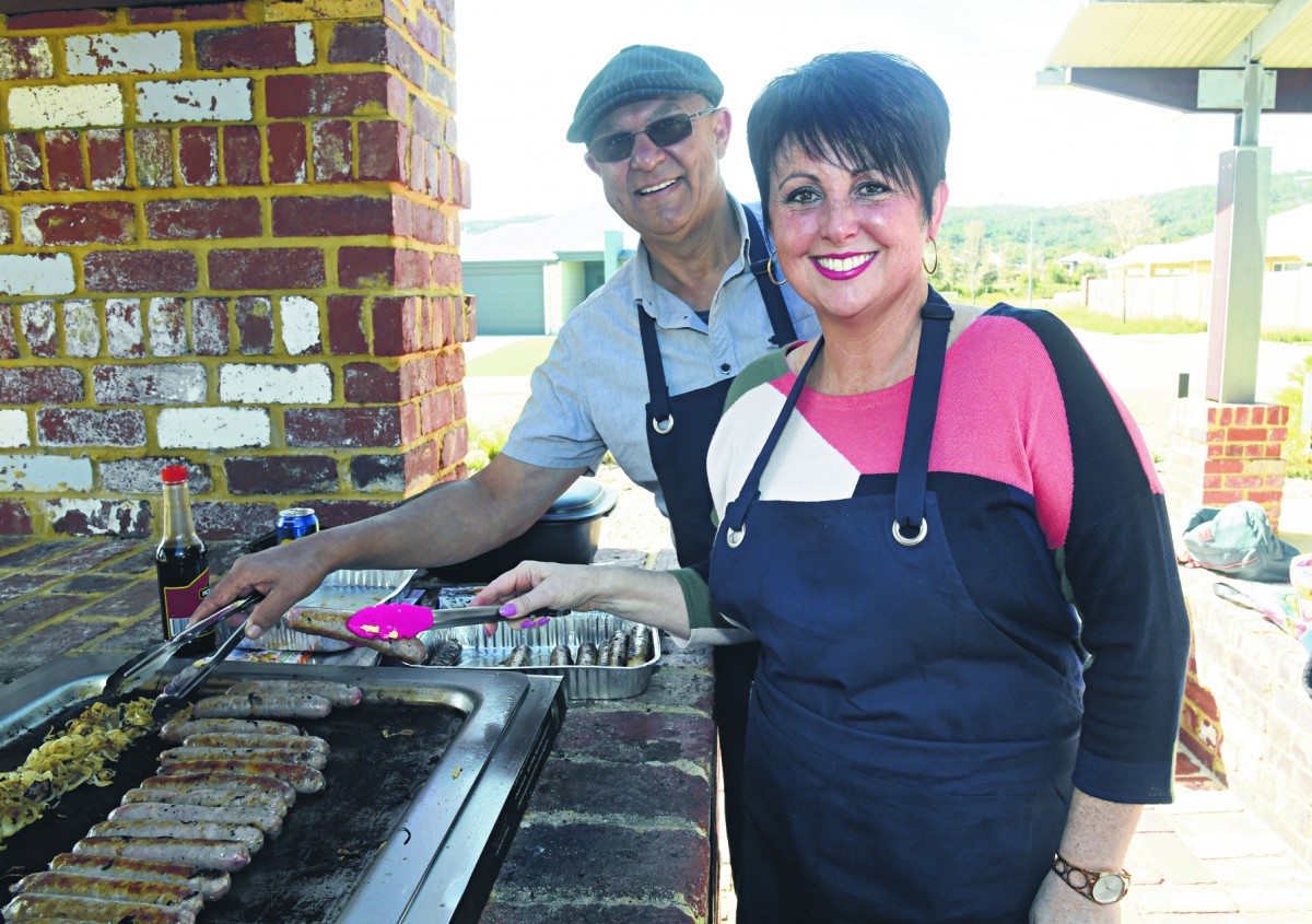 Talking over a sausage sizzle