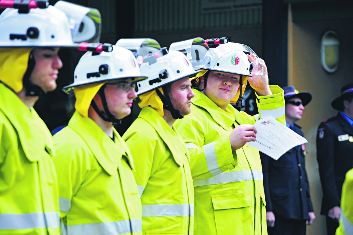 New recruits join the front line