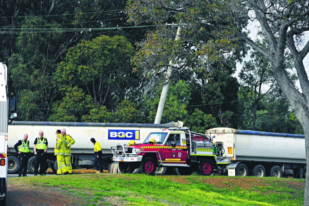 Blackout due to truck crash