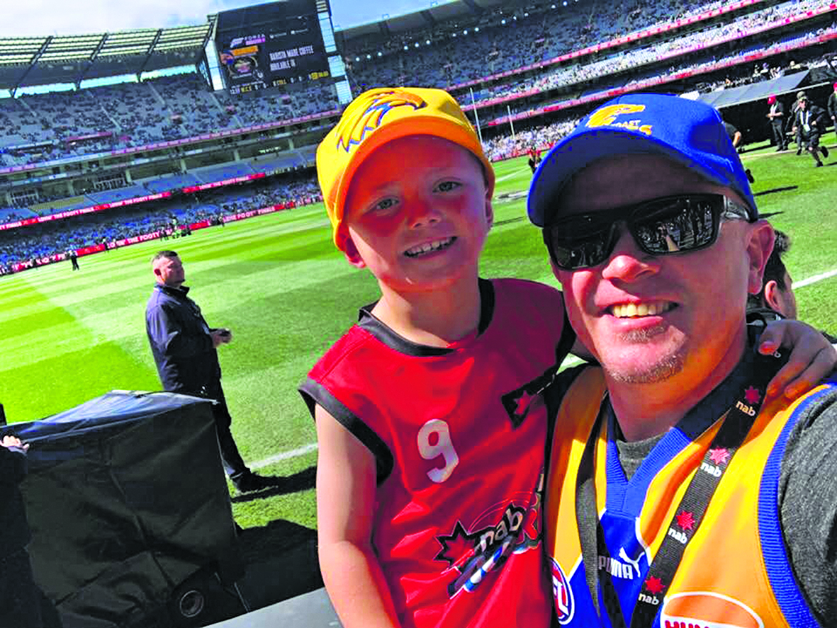 Dream day for young West Coast Eagles fan