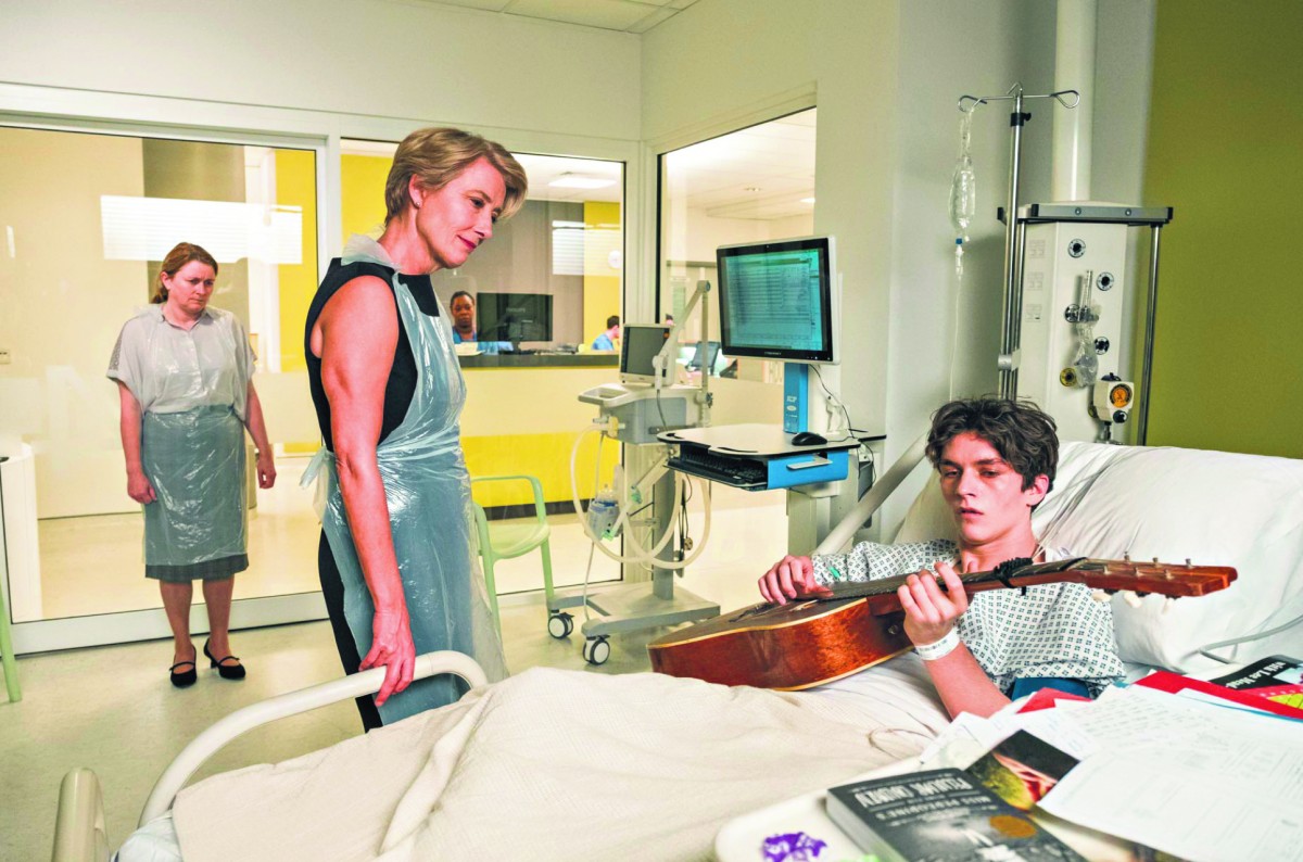 Dramatic line of life and death