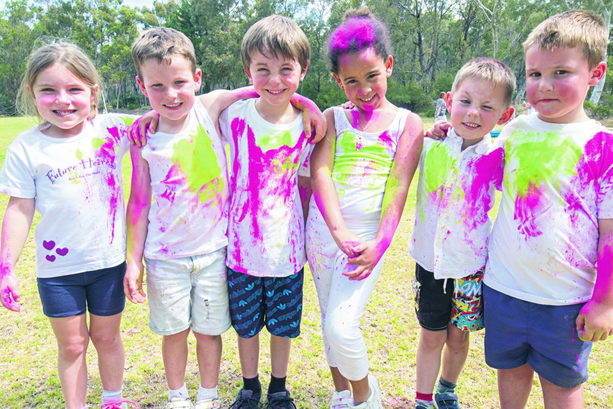 School explodes with colour