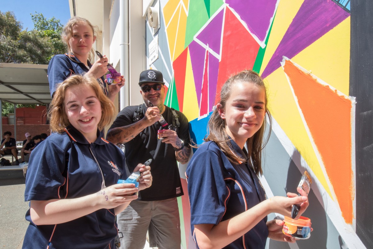 Mural a pathway for transitioning students
