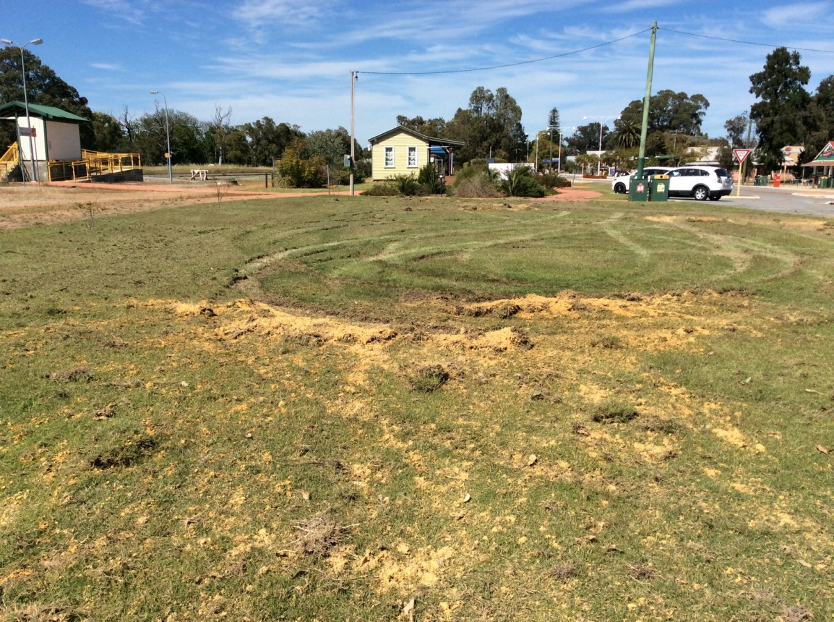 Outrage at damage to one of Mundijong’s parks