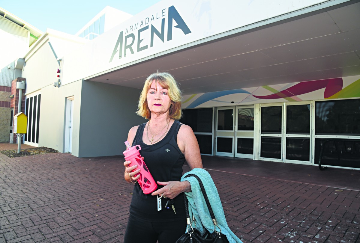 Members fitness class fight