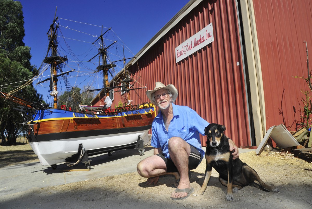 Long journey for local model ship