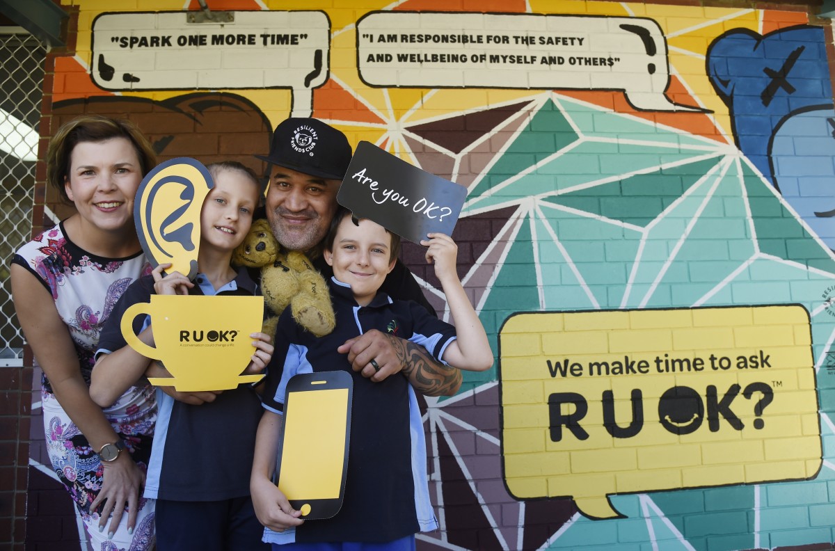 R U OK? message at Camillo school