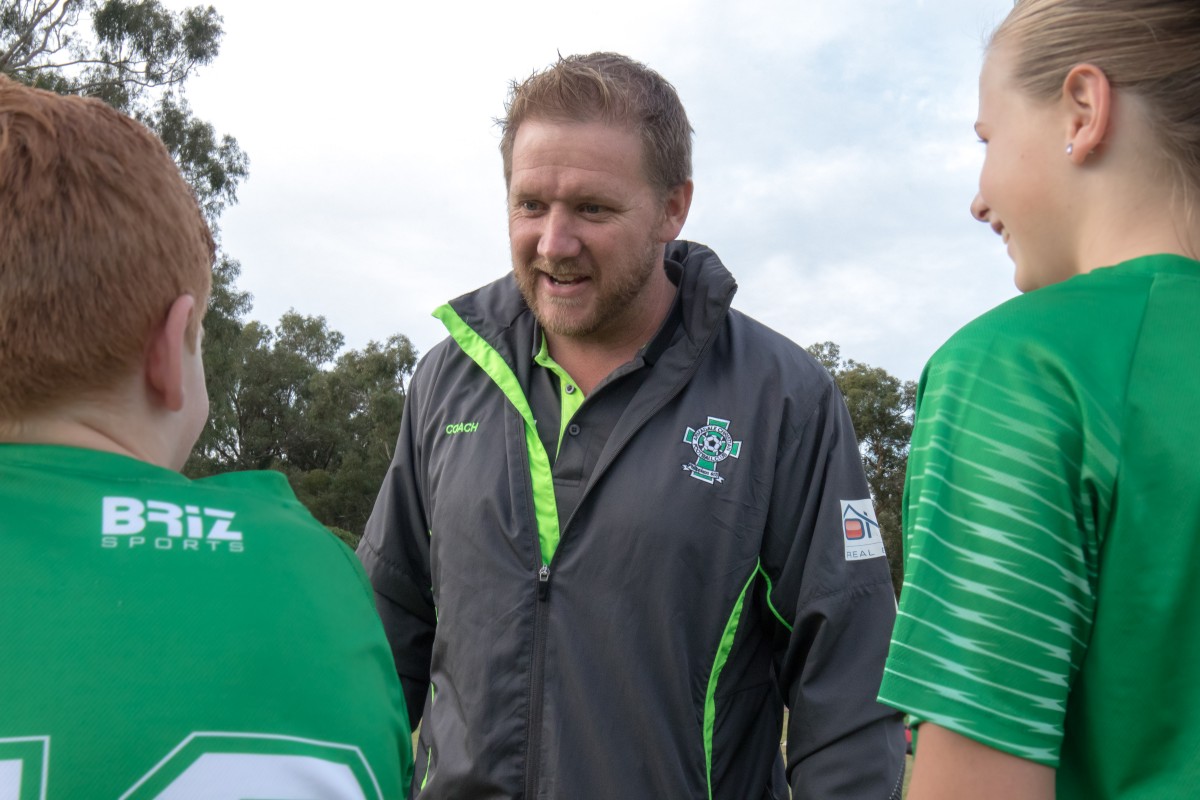 Dedicated coach loves seeing player’s progress