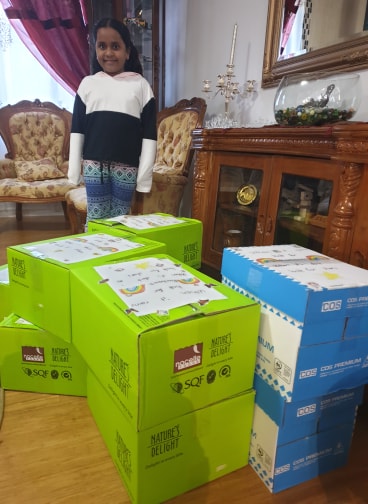 Selfless birthday gift to the needy
