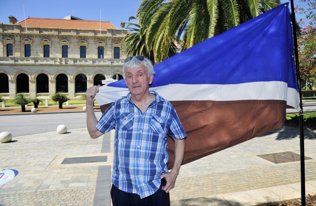 Protestor takes his message all the way to parliament