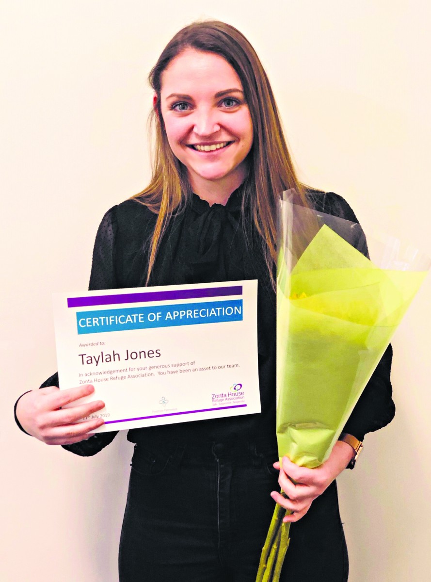 Student’s star efforts help domestic violence victims