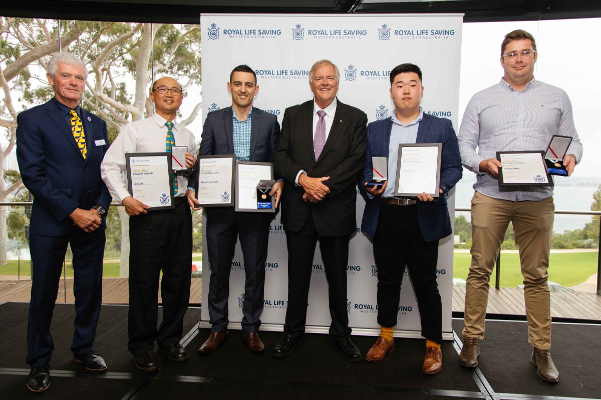 Life saving staff given gold star bravery award