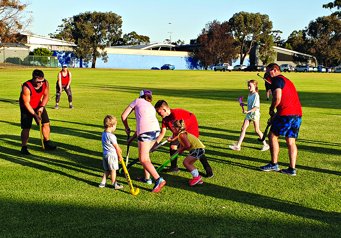 Get social with walking hockey