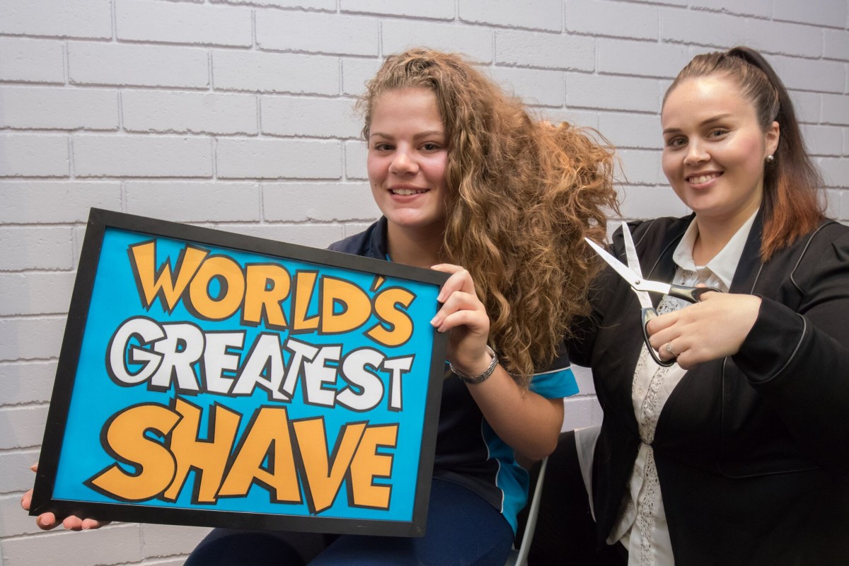 Katie’s bold – and bald mission to fight cancer