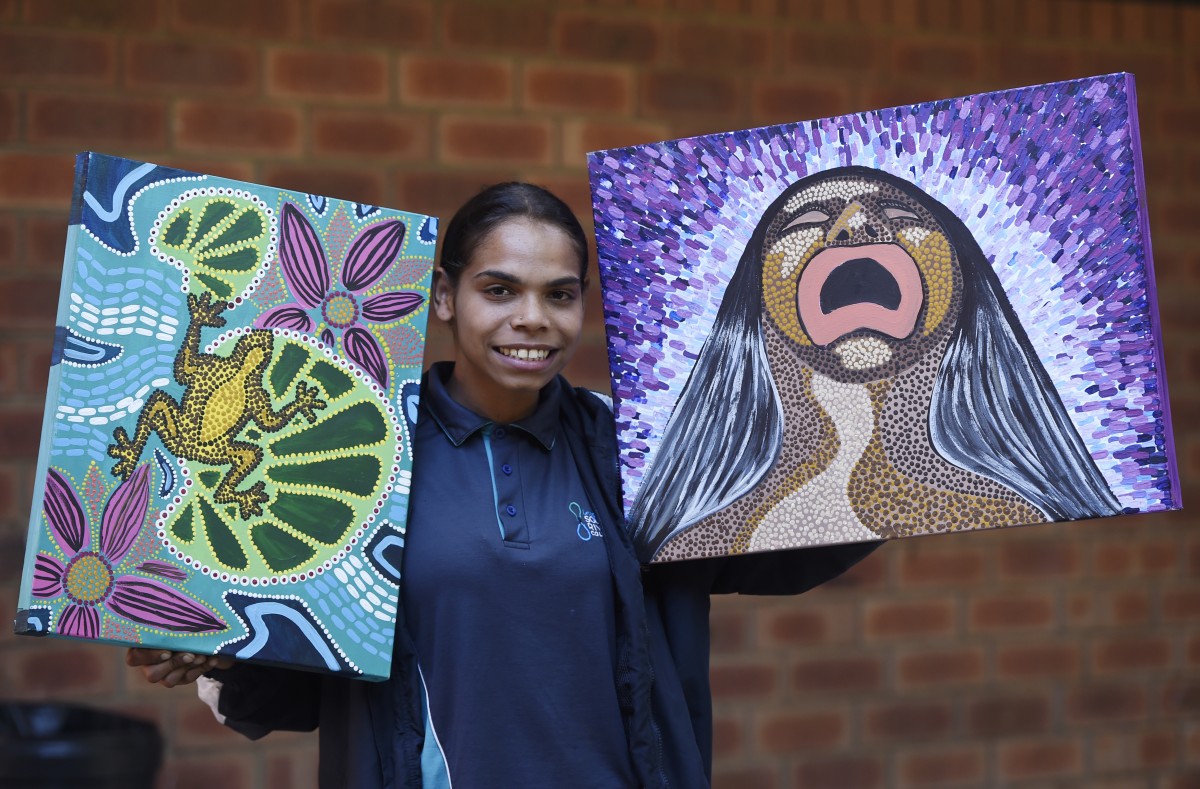 Young artist with bright future