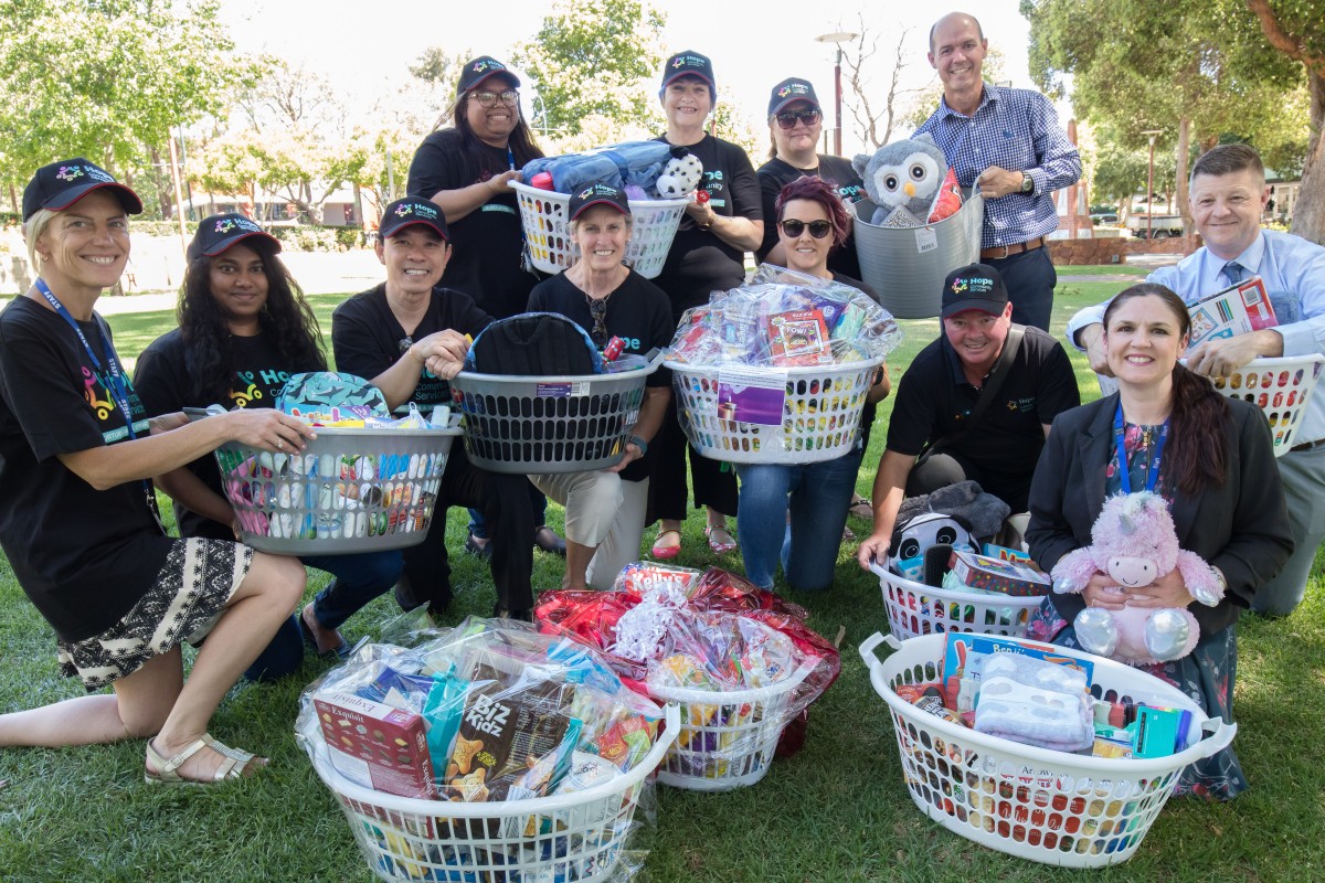 Giving baskets of hope this Christmas