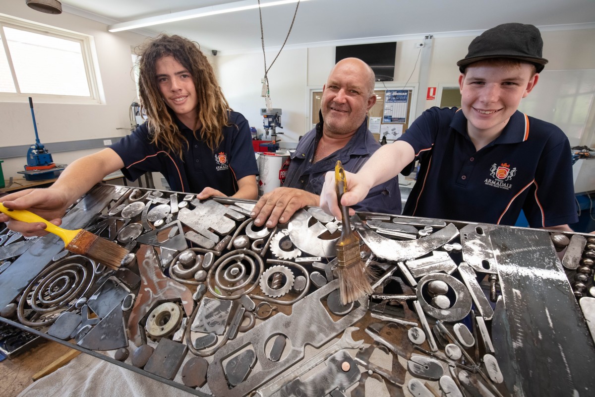 Boys put some heart into their art