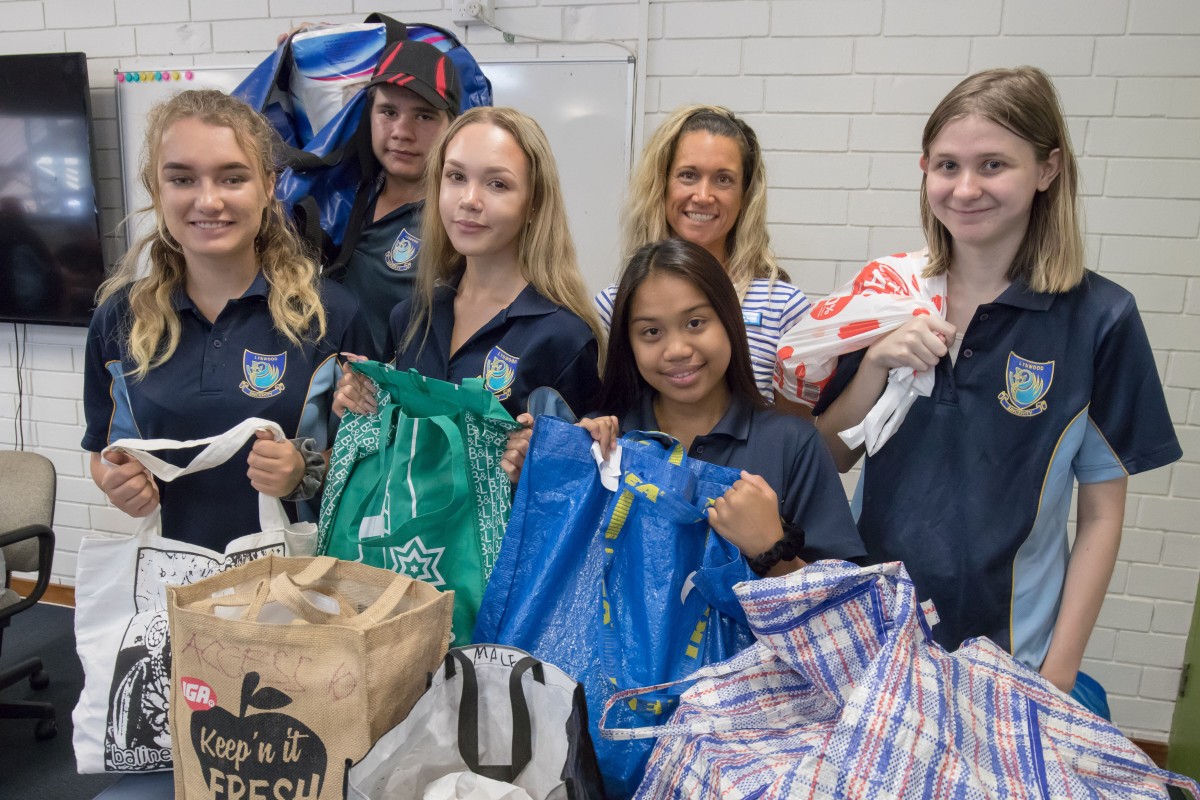 Local students in caring city mercy mission