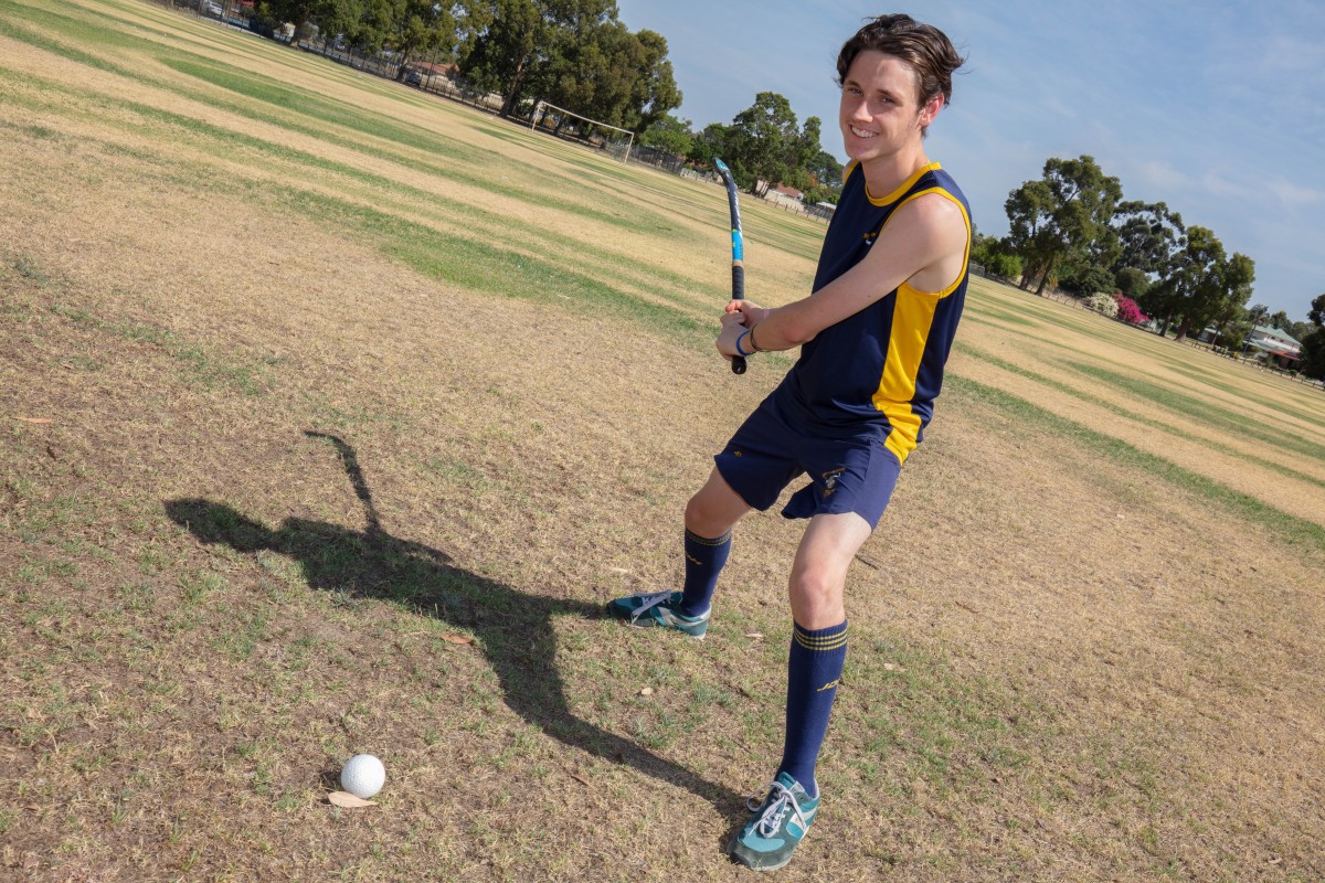 Young hockey player goes up against best of the best