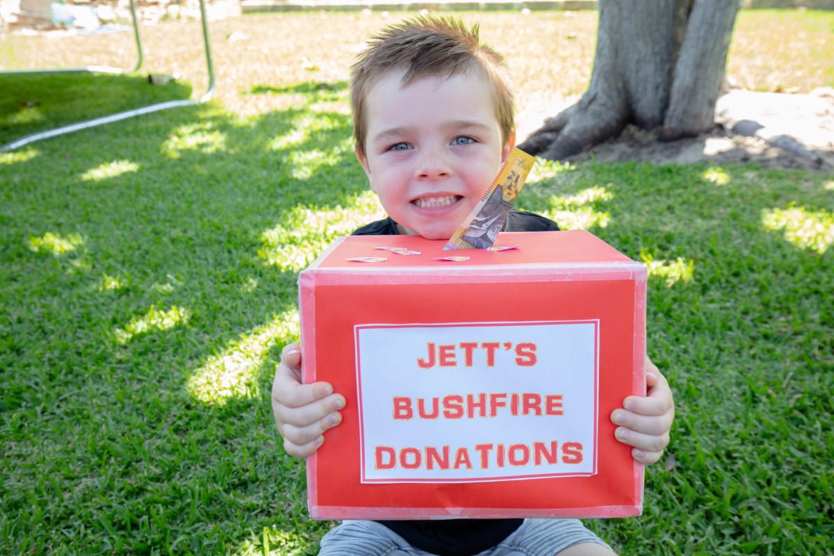 Four-year-old’s amazing ﬁre fund