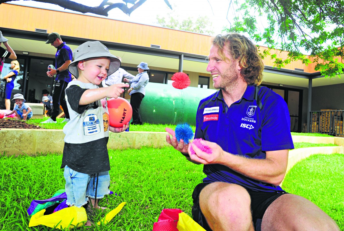 Dockers star on hand