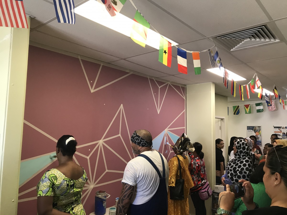 Mural marks harmony event