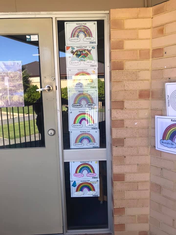 School’s colourful rainbow trail takes off