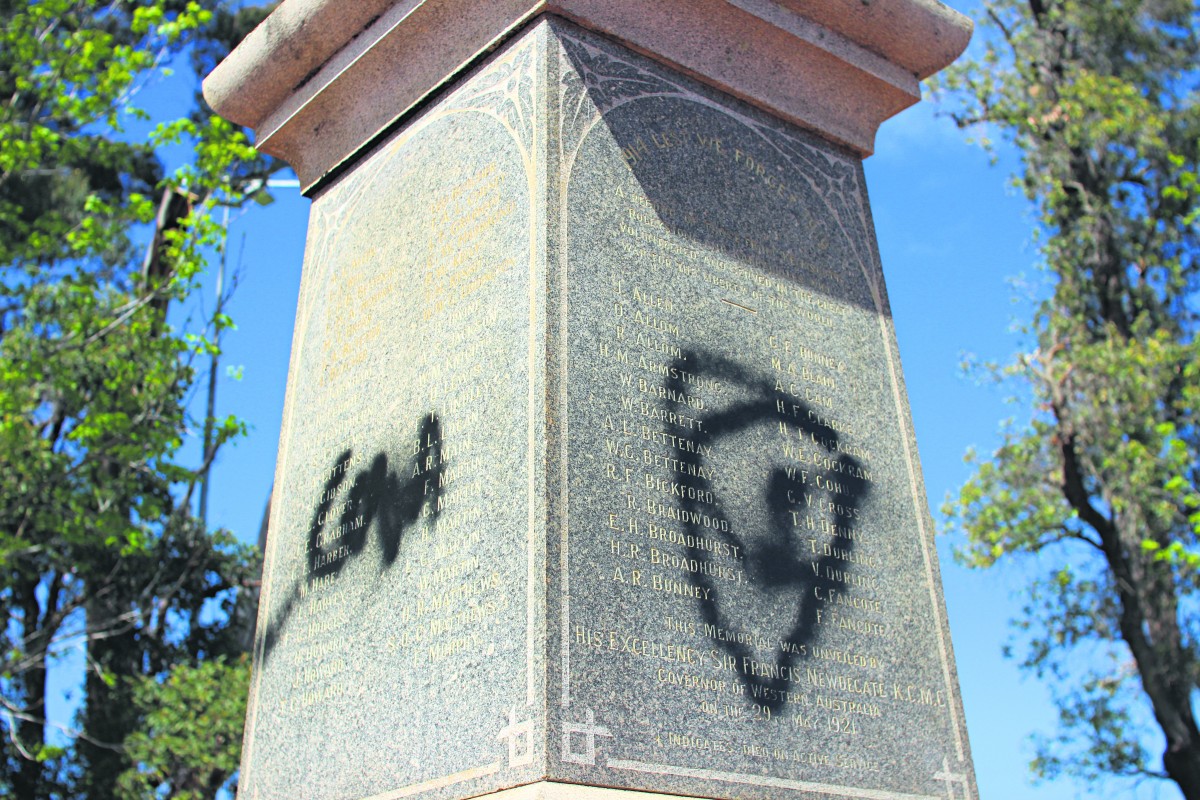 ‘Incredibly disrespectful’: Memorial defaced