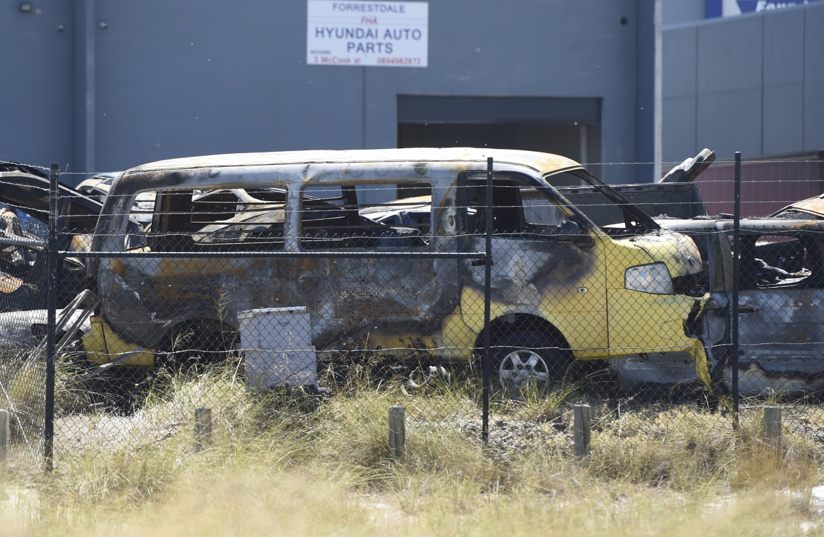 More than 50 cars set alight