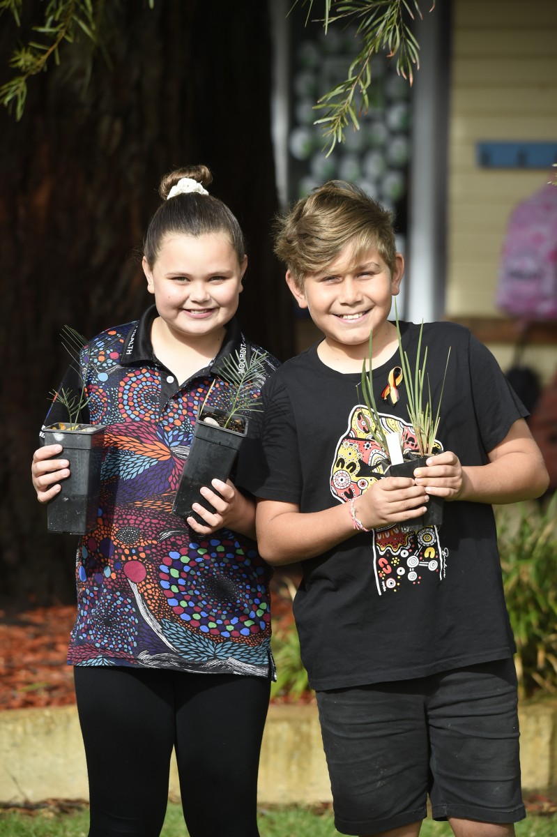 Students learn about bush tucker
