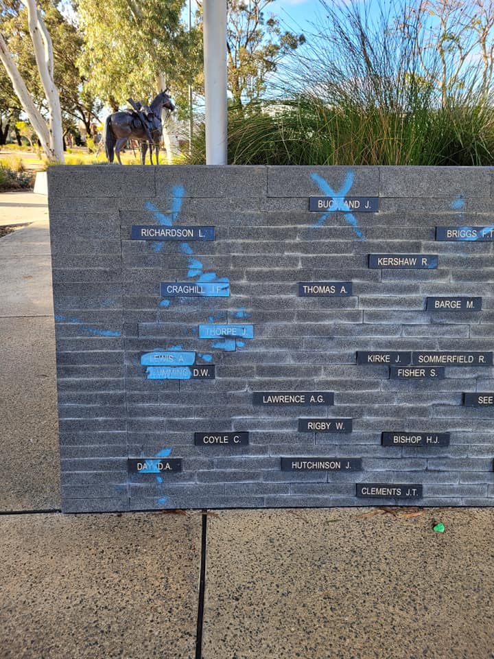 Locals upset by vandalism